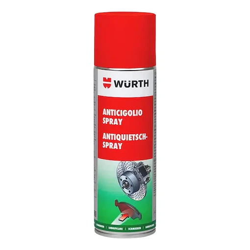 SPRAY ANTICHIRRIDO PASTILLAS DE FRENO 300ML WURTH