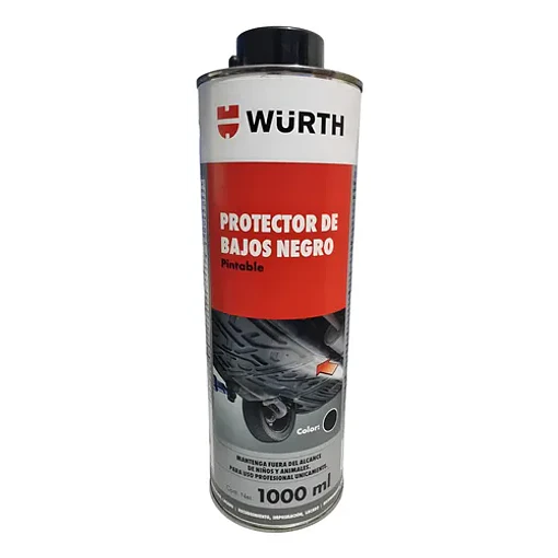 POTECTOR DE BAJOS ANTIGRAVILLA NEGRO 1000ML WURTH