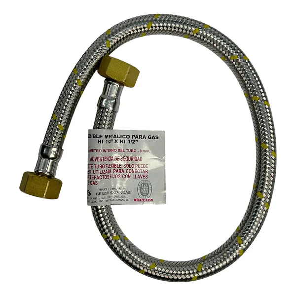 FLEXIBLE GAS 1/2 X 1/2 HOFFENS HI - HI 60 CM