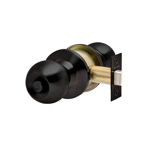 CERRADURA POMO BAÑO NEGRA STARK SDP30-BL