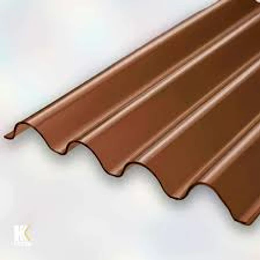 POLICARBONATO ONDULADO 0,5MM X 2,00MT BRONCE