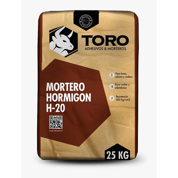 HORMIGON PREPARADO H-20 TORO 25KG