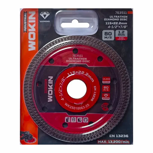 DISCO DIAMANTADO ULTRAFINO 4 1/2" WOKIN 