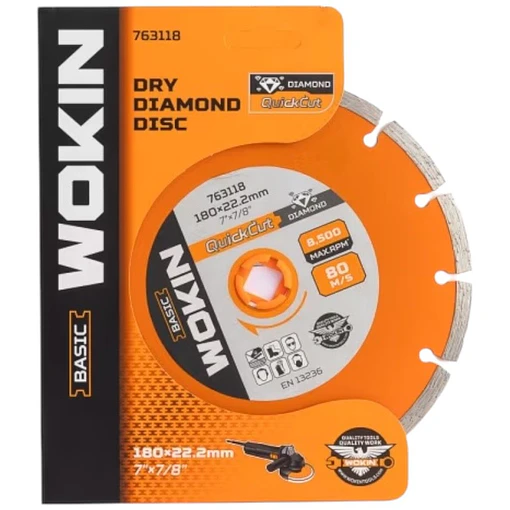 DISCO DIAMANTADO 7" SEGMENTADO WOKIN 