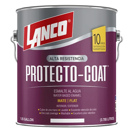 ESMALTE PROTECTO COAT MATE 1GL  Blanco  LANCO
