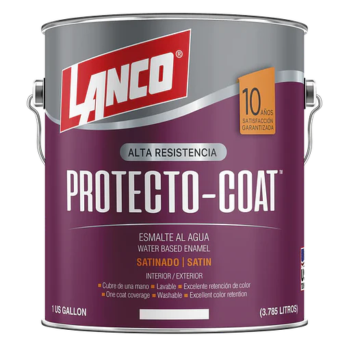 ESMALTE PROTECTO COAT SATINADO 1GL BLANCO  LANCO