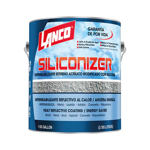 SELLADOR TECHO LANCO SILICONIZER ROJO 1GL