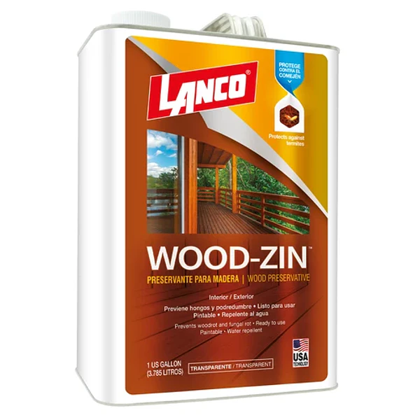 PRESERVANTE MADERA LANCO WOOD ZIN TRANSPARENTE 1GL