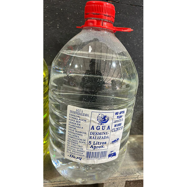AGUA DESMINERALIZADA 5 LITROS ABAQ