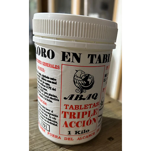 CLORO TABLETA 1KG ABAQ