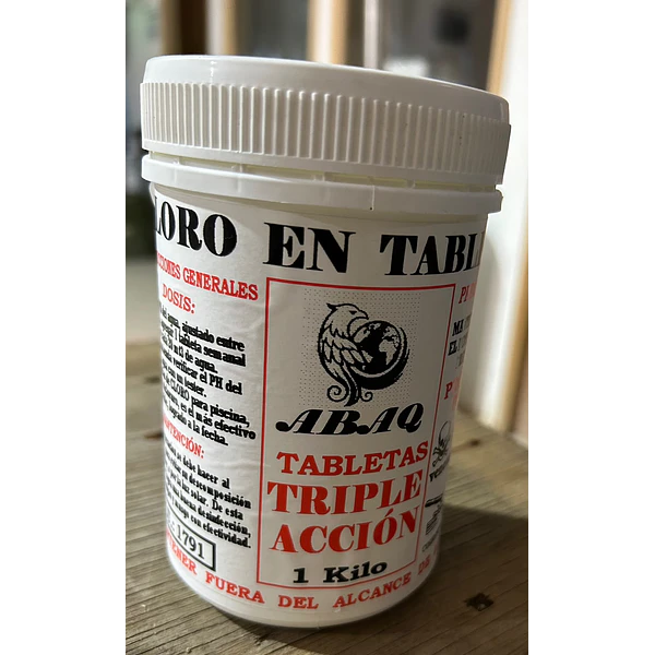 CLORO TABLETA 1KG ABAQ