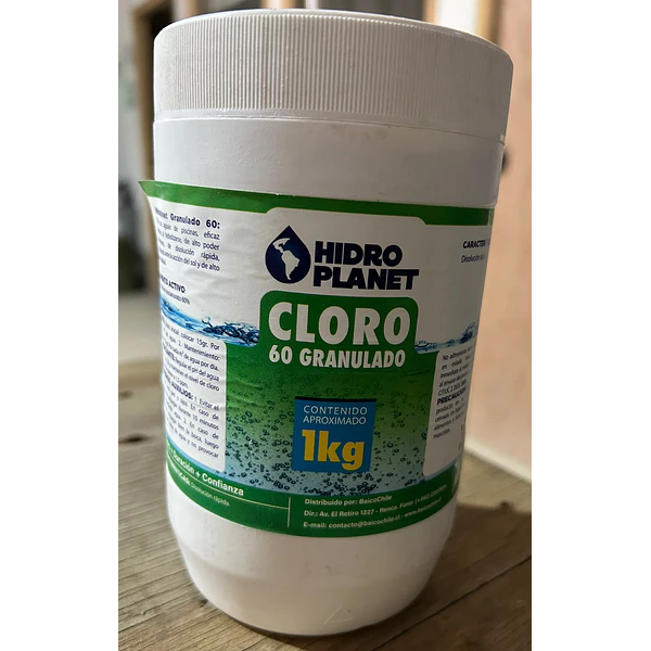 CLORO GRANULADO HIDROPLANET 1KG