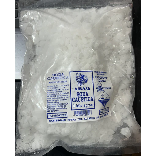 SODA CAUSTICA ESCAMAS ABAQ 1KG