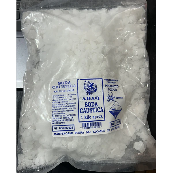 SODA CAUSTICA ESCAMAS ABAQ 1KG