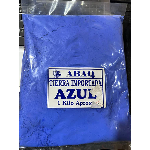 TIERRA COLOR AZUL 1 KG ABAQ