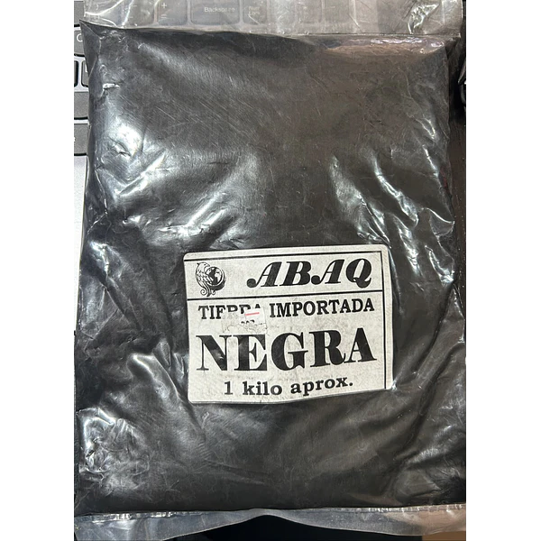 TIERRA COLOR NEGRO 1 KG ABAQ