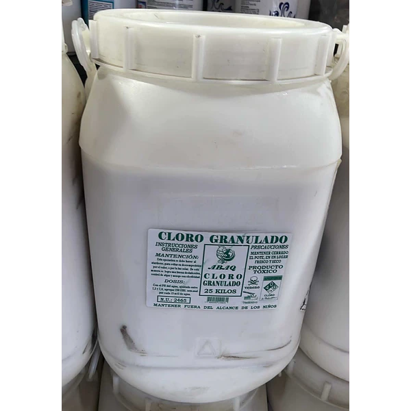 CUÑETE CLORO GRANULADO 25KG ABAQ