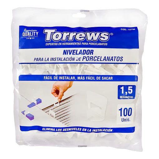 NIVELADOR PARA PORCELANATOS 100 UND TORREWS