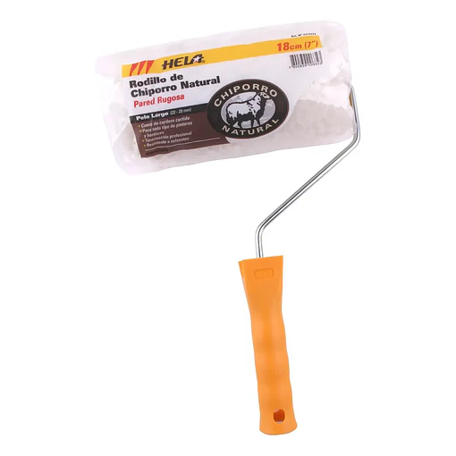  RODILLO CHIPORRO NATURAL PELO LARGO 18CM 7" HELA pared rugosa 