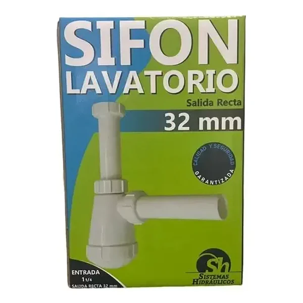 SIFON LAVATORIO SALIDA RECTA SH 32MM