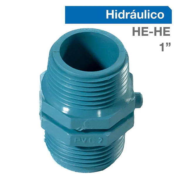 NIPLE PVC HIDRAULICO 1"HE