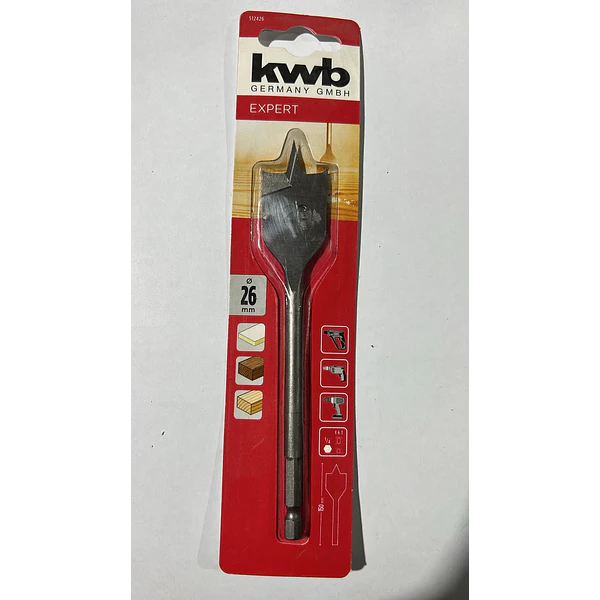 BROCA PALETA MADERA 26MM KWB 512426