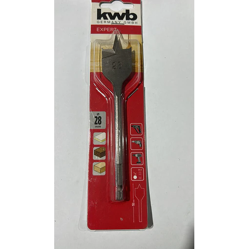 BROCA PALETA MADERA KWB 512428 28MM
