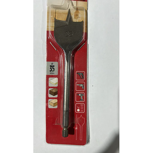BROCA PALETA MADERA KWB 512435 35MM