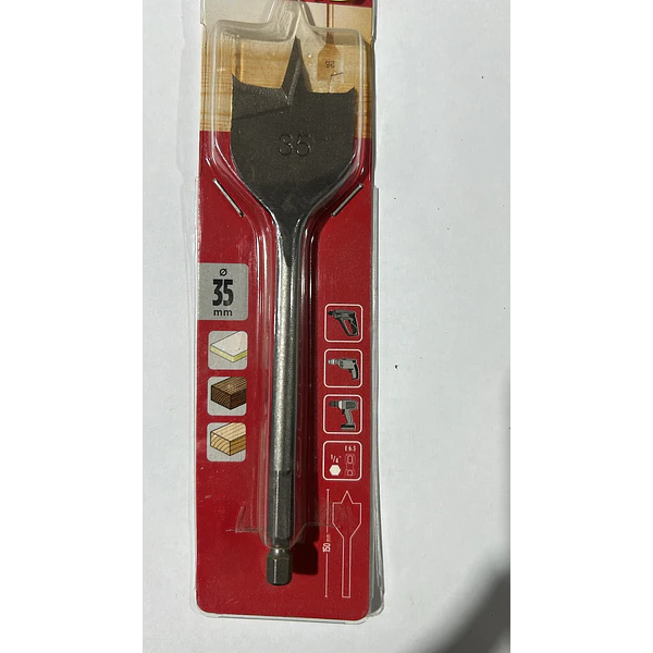 BROCA PALETA MADERA KWB 512435 35MM