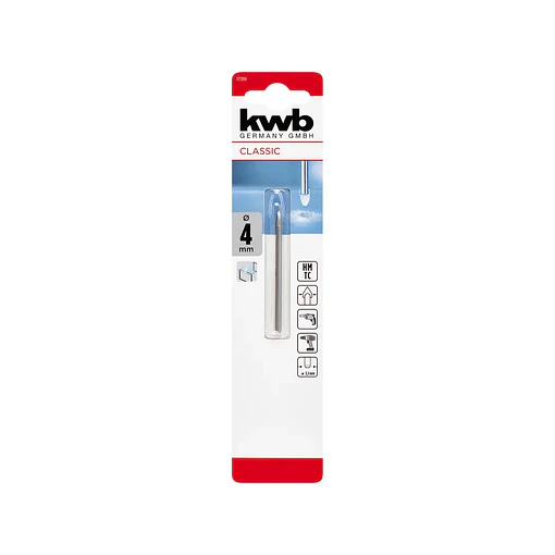 BROCA VIDRIO CERAMICA KWB 177204 4MM