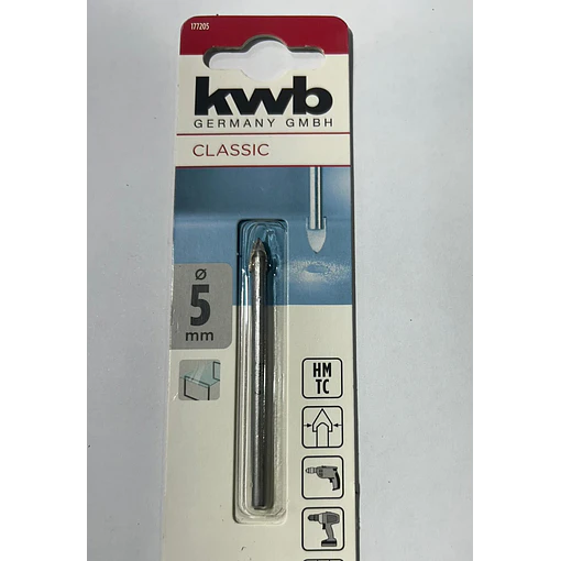 BROCA VIDRIO CERAMICA KWB 177205 5MM