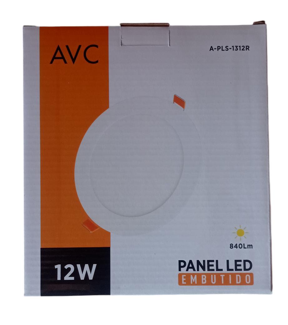 PANEL LED EMBUTIDO 12W 2