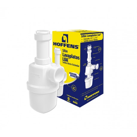 SIFON LOA SALIDA RECTA ENTRADA 11/4 Y 11/2 1