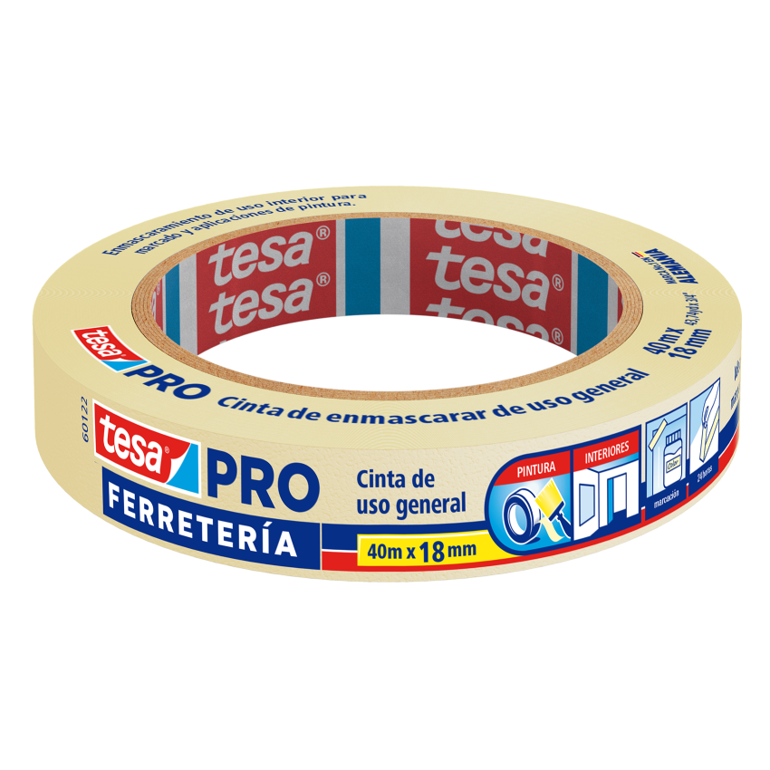 Cinta de Enmascarar 18mm. x 40mts. 1