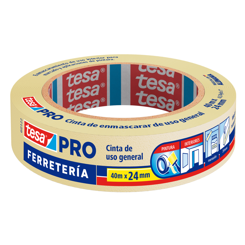 Cinta de Enmascarar 24mm. x 40mts. 1