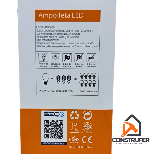 AMPOLLETA LED 12W AVC 4