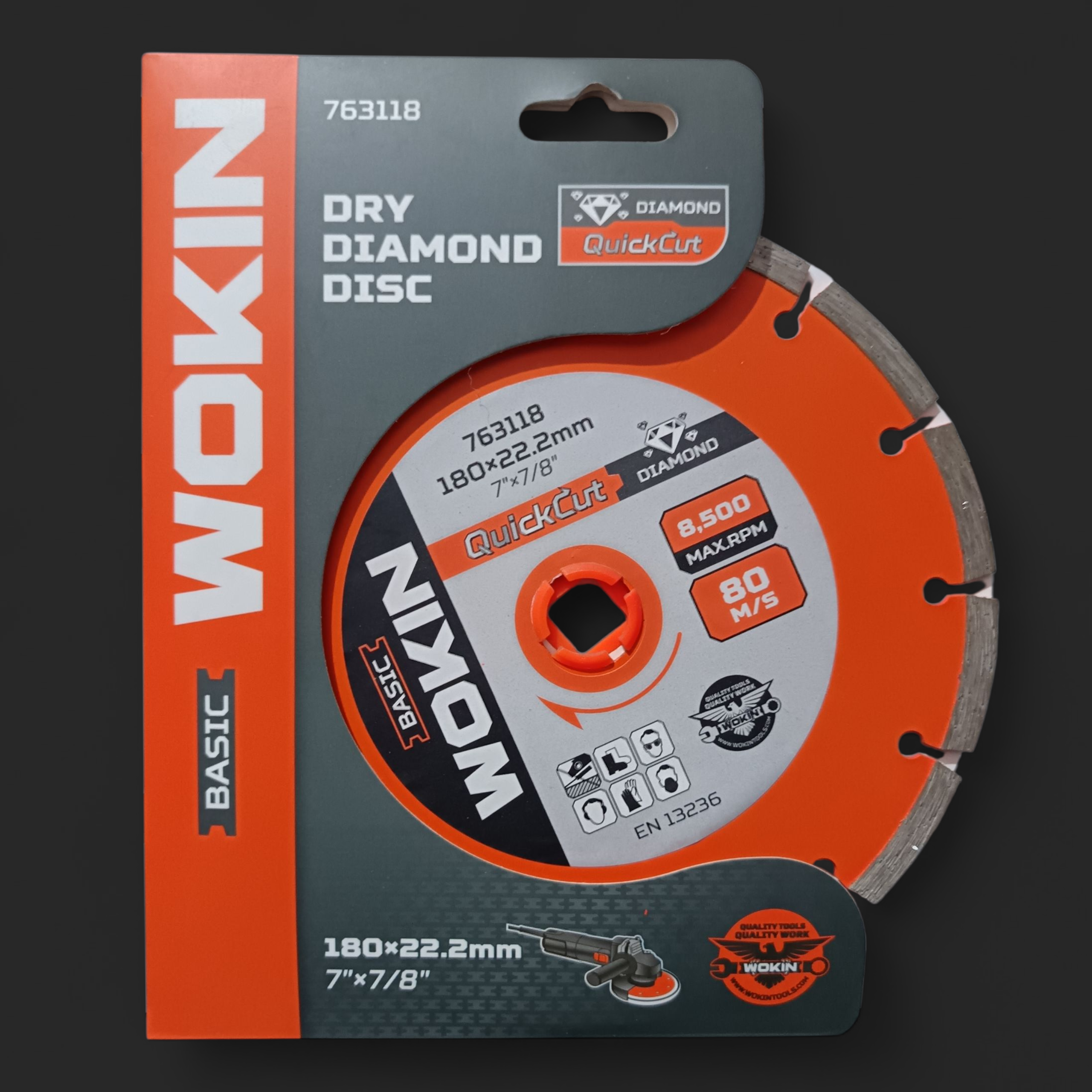 DISCO DIAMANTADO SEGMENTADO 7x7/8 WOKIN 2