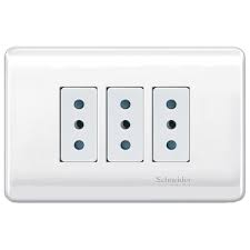 ENCHUFE TRIPLE 2p+t 10a 250v BLANCO GENESIS 1