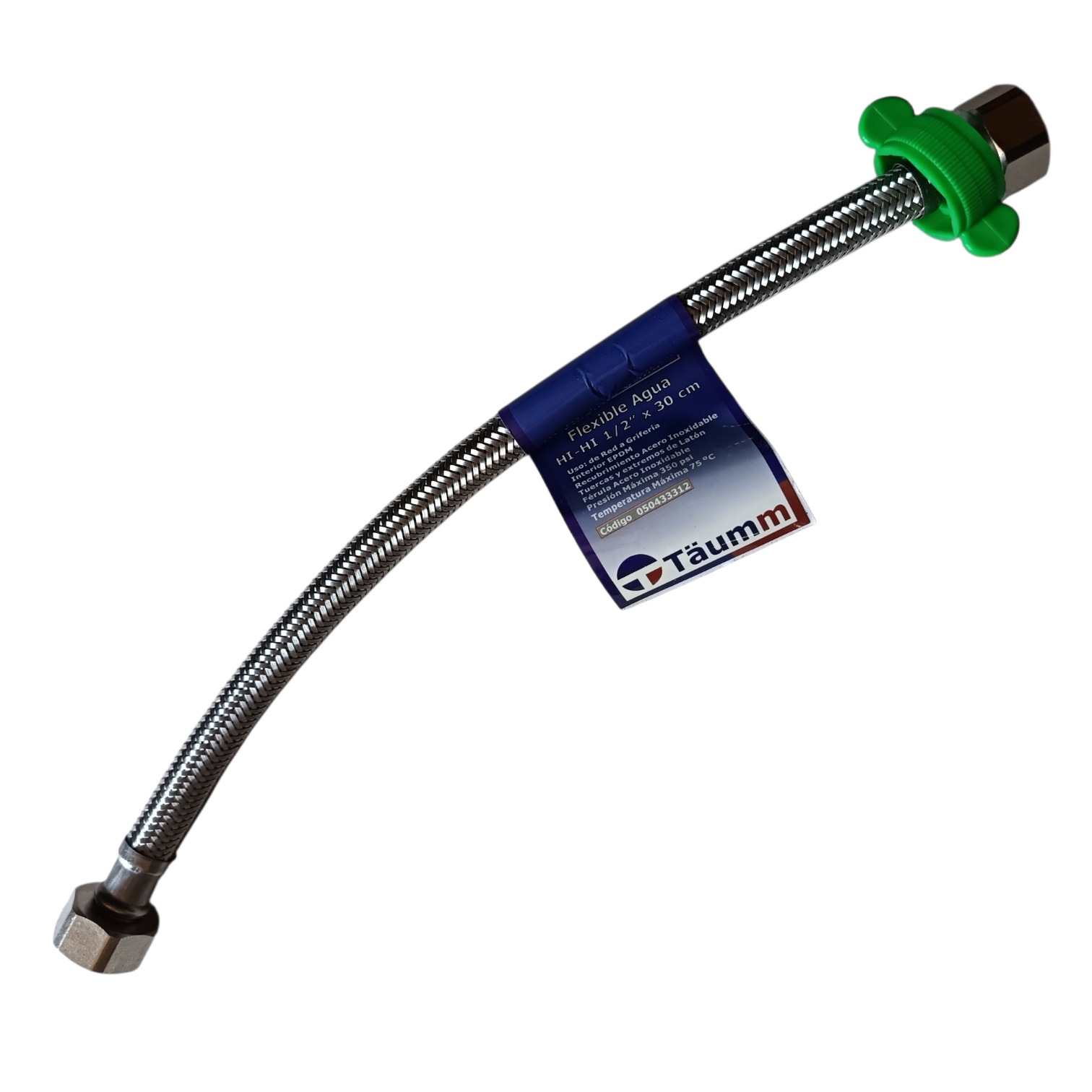 FLEXIBLE AGUA 1/2 HI-HI ACERO INOX 1