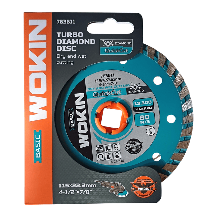 DISCO DIAMANTADO CORTE TURBO 41/2 WOKIN  1