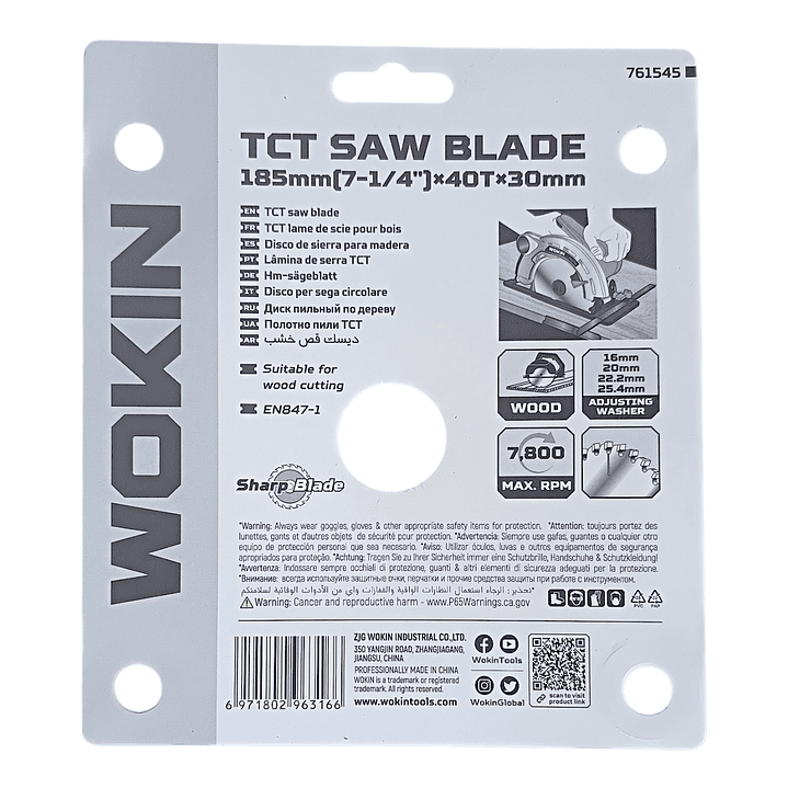 DISCO CORTE MADERA 7 1/4