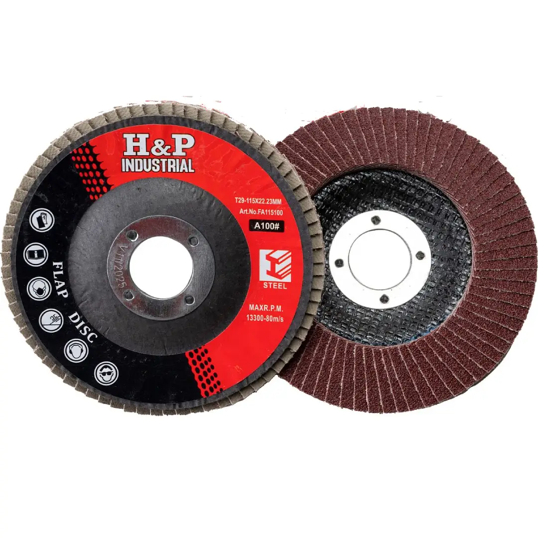 DISCO LIJA TRASLAPADA (FLAP) METAL 4 1/2″ GRANO 100 1