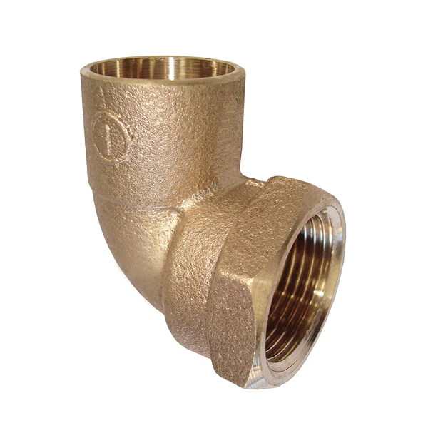 Codo Bronce 1/2 HI- 3/8 SO | Hilo Interior - soldar 1