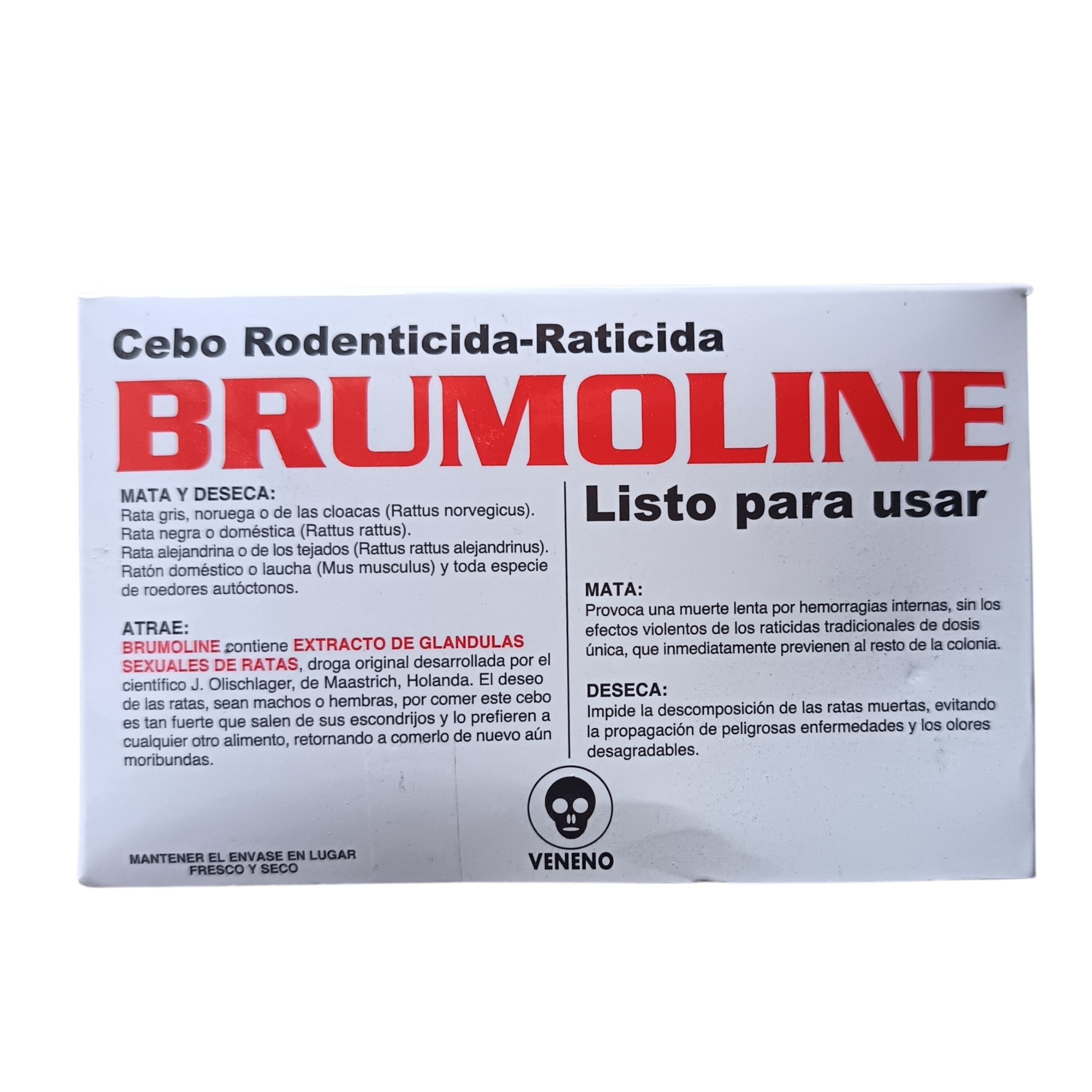Raticida Brumoline 200g | Cebo Mata Ratas y Lauchas (Deseca sin Olor) 2