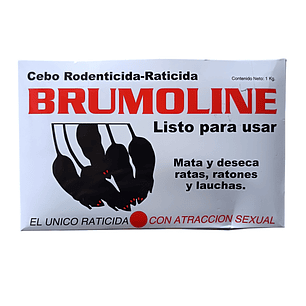 Raticida Brumoline 1 Kg | Cebo Mata Ratas Formato Ahorro (Deseca sin Olor)