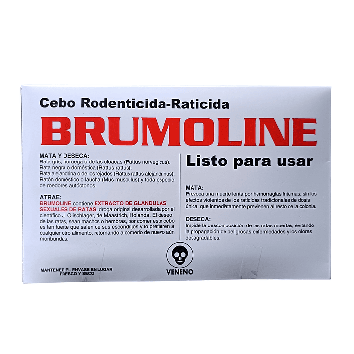 Raticida Brumoline 1 Kg | Cebo Mata Ratas Formato Ahorro (Deseca sin Olor) 2