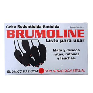 Raticida Brumoline 200g | Cebo Mata Ratas y Lauchas (Deseca sin Olor)
