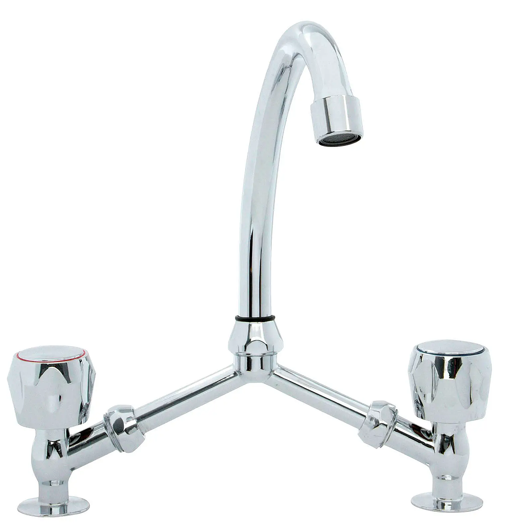 Combinación Lavaplatos Azteca | Grifería Cocina Cromo 1/2