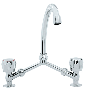 Combinación Lavaplatos Azteca | Grifería Cocina Cromo 1/2