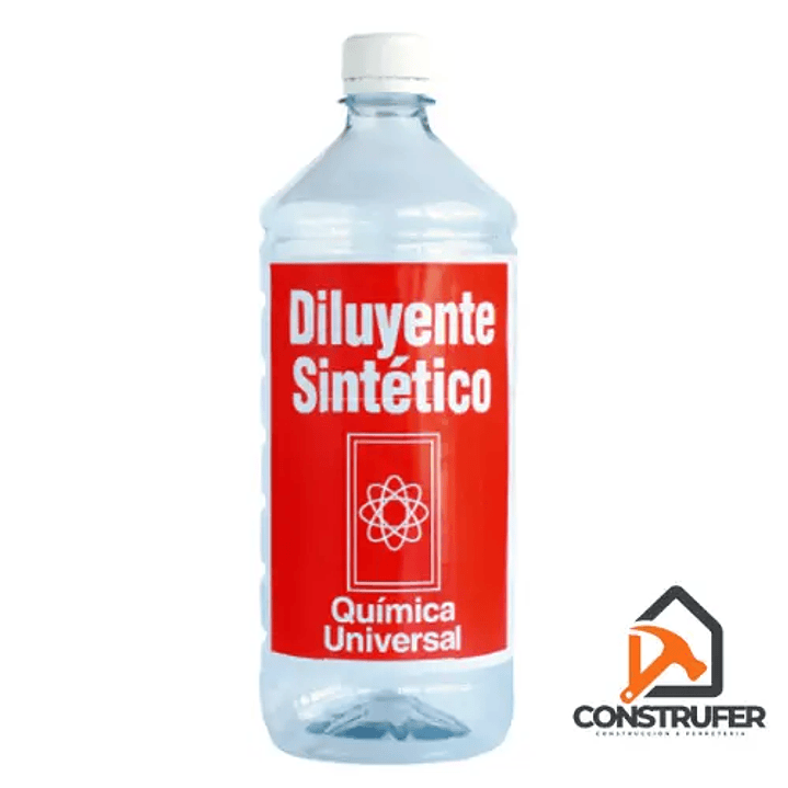 Diluyente Sintético 1LT Química Universal | Esmaltes Óleo Barnices 1